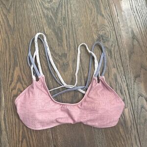 Niyama Sol Women's Pink and Multi Bikini Top Size Small